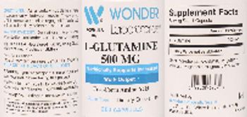 Wonder Laboratories L-Glutamine 500 mg - supplement