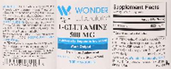 Wonder Laboratories L-Glutamine 500 mg - supplement