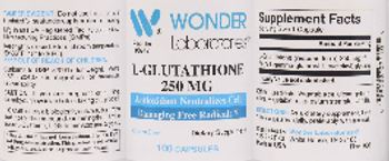 Wonder Laboratories L-Glutathione 250 mg - supplement