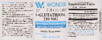 Wonder Laboratories L-Glutathione 250 mg - supplement