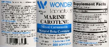 Wonder Laboratories Marine Carotene - supplement