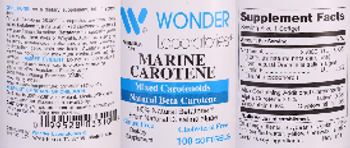 Wonder Laboratories Marine Carotene - supplement