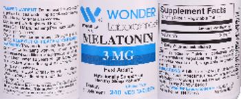 Wonder Laboratories Melatonin 3 mg - supplement