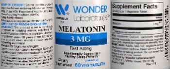 Wonder Laboratories Melatonin 3 mg - supplement