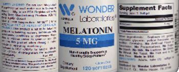 Wonder Laboratories Melatonin 5 mg - supplement