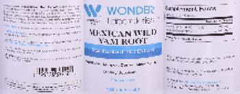 Wonder Laboratories Mexican Wild Yam Root - supplement