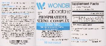 Wonder Laboratories Phosphatidyl Serine Complex 1500 mg - supplement