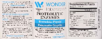 Wonder Laboratories Proteolytic Enzymes - supplement