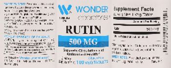 Wonder Laboratories Rutin 500 mg - supplement