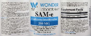 Wonder Laboratories SAM-e 200 mg - supplement