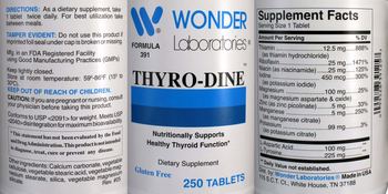 Wonder Laboratories Thyro-Dine - supplement