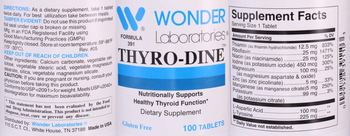 Wonder Laboratories Thyro-Dine - supplement