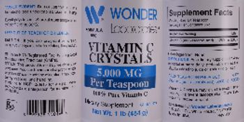 Wonder Laboratories Vitamin C Crystals 5,000 mg - supplement