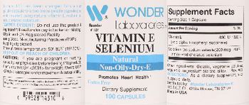 Wonder Laboratories Vitamin E Selenium - supplement