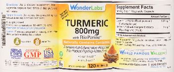Wonder Labs Turmeric 800 mg with BioPerine - supplement