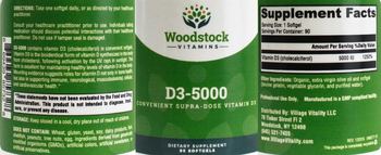 Woodstock Vitamins D3-500 - supplement