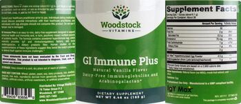 Woodstock Vitamins GI Immune Plus Natural Vanilla Flavor - supplement