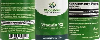 Woodstock Vitamins Vitamin K2 - supplement