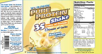 Worldwide Sport Nutrition Pure Protein Shake Banana Cream - supplement