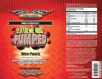 Worldwide Sports Nutrition Extreme NOS Pumped Nitro-Punch - supplement