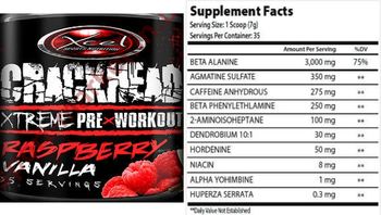 Xcel Sports Nutrition Crackhead Raspberry Vanilla - 