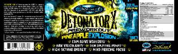 Xcel Sports Nutrition Detonator-X Pineapple Explosion - supplement