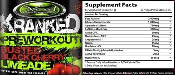Xcel Sports Nutrition Kranked Busted Black Cherry Limeade - supplement