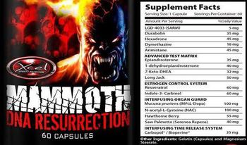Xcel Sports Nutrition Mammoth DNA Resurrection - 