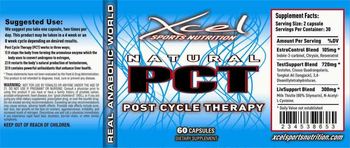 Xcel Sports Nutrition Natural PCT Post Cycle Therapy - supplement