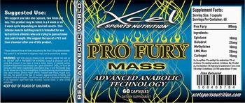 Xcel Sports Nutrition Pro Fury Mass - supplement