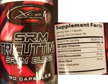 Xcel Sports Nutrition SRM Tricutting SARM Blend - supplement