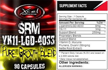 Xcel Sports Nutrition SRM YK11-LGD-4033 - 
