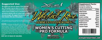 Xcel Sports Nutrition Wicked Rose Women's Cutting Pro Formula - supplement