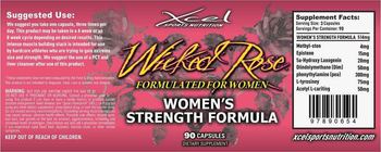 Xcel Sports Nutrition Wicked Rose Women's Strength Formula - supplement