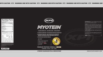 XPI Xtreme Pharmaceutical Innovations Myotein Vanilla - 