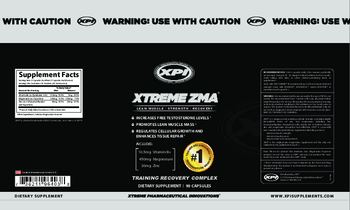 XPI Xtreme Pharmacuetical Innovations Xtreme ZMA - supplement