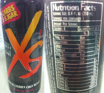 XS Energy XS Black Cherry Cola Blast Energy Drink - 