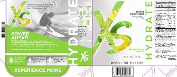 XS Hydrate Sports Twist Tubes Lemon Lime Flavored - supplement