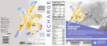 XS Recharge Sports Protein Powder Vanilla Dream Flavored - supplement