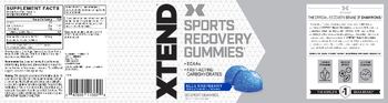 XTEND Sports Recovery Gummies Blue Raspberry - supplement