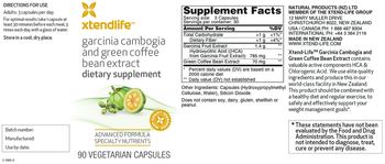 XtendLife Garcinia Cambogia And Green Coffee Bean Extract - supplement