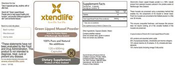 XtendLife Green Lipped Mussel Powder - supplement