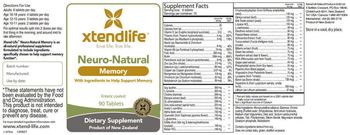 XtendLife Neuro-Natural Memory - supplement