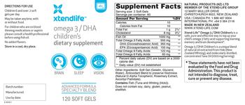 XtendLife Omega 3/DHA Children's - supplement