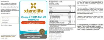 XtendLife Omega 3/DHA Fish Oil Premium - supplement