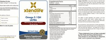 XtendLife Omega 3 / QH Ultra - supplement