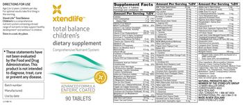 XtendLife Total Balance Children's - supplement