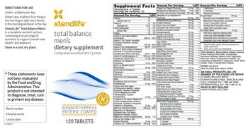 XtendLife Total Balance Men's - supplement