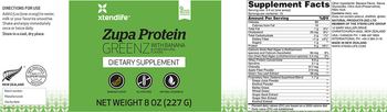 XtendLife Zupa Protein Greenz Banana Flavor - supplement