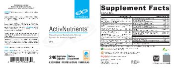 XYMOGEN ActivNutrients - supplement